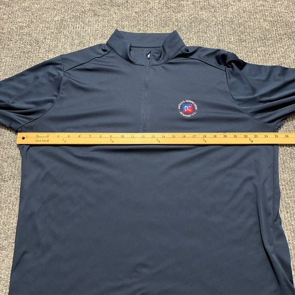 Antigua 44th U.S. Senior Open Long Sleeve Shirt Mens Size XL Navy 1/4 Zip - Picture 4 of 9